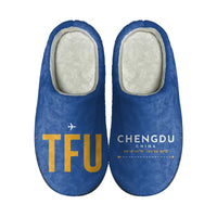 Thumbnail for Chengdu Tianfu International Airport (TFU) Slippers & Flip Flops - Slippers - Cotton - Code - Different - Blue