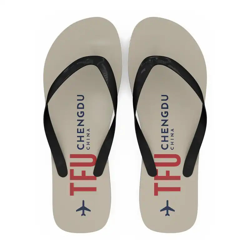 Chengdu Tianfu International Airport (TFU) Slippers & Flip Flops - Slippers - Flip Flops - Code - Beige
