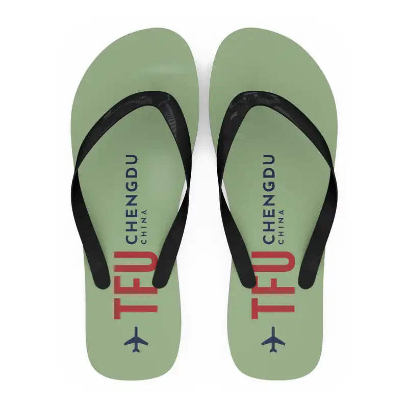 Chengdu Tianfu International Airport (TFU) Slippers & Flip Flops - Slippers - Flip Flops - Code - Light Green