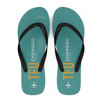 Thumbnail for Chengdu Tianfu International Airport (TFU) Slippers & Flip Flops - Slippers - Flip Flops - Code - Turquoise