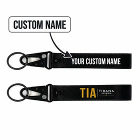 Tirana International Airport Nënë Tereza (TIA) Hawk-Shaped Key Chains