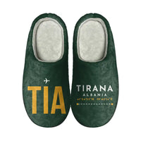 Thumbnail for Tirana International Airport Nënë Tereza (TIA) Slippers & Flip Flops - Slippers - Cotton - Code - Different - Dark Green