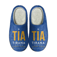 Thumbnail for Tirana International Airport Nënë Tereza (TIA) Slippers & Flip Flops - Slippers - Cotton - Code - Same - Blue