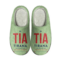 Thumbnail for Tirana International Airport Nënë Tereza (TIA) Slippers & Flip Flops - Slippers - Cotton - Code - Same - Light Green