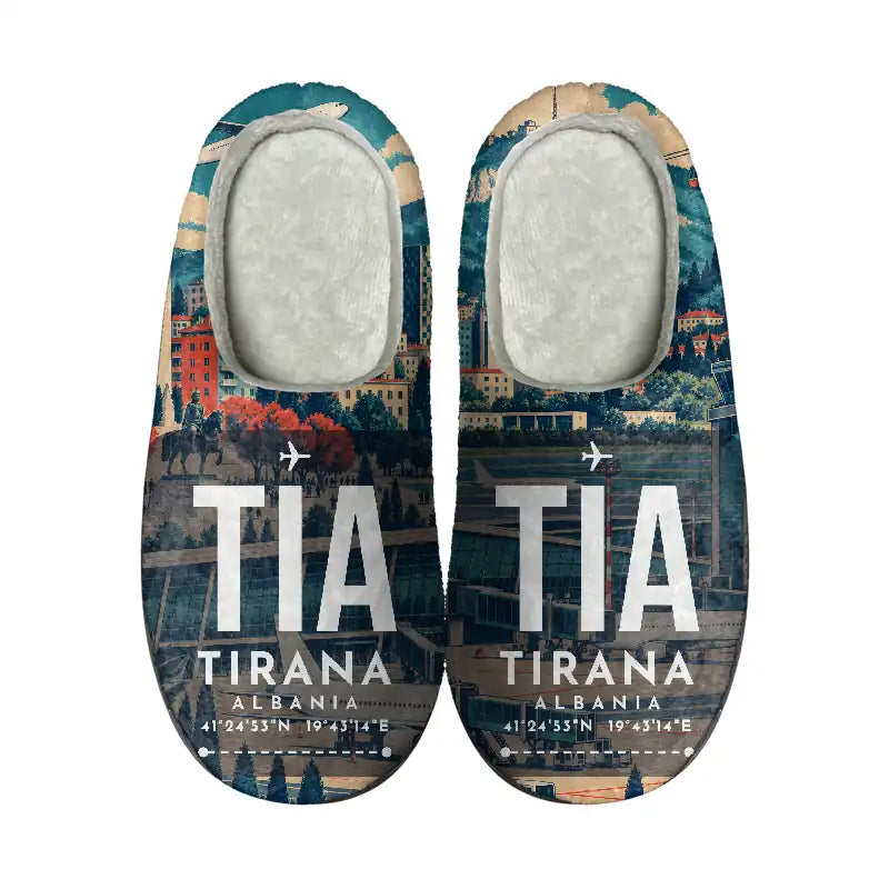 Tirana International Airport Nënë Tereza (TIA) Slippers & Flip Flops - Slippers - Cotton - Scene - Same