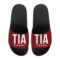 Thumbnail for Tirana International Airport Nënë Tereza (TIA) Slippers & Flip Flops - Slippers - Sport - Code - Dark Red