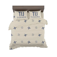 Thumbnail for Tijuana International Airport (TIJ) Bedding Sets & Blankets - Bedding Set - Pattern - Beige