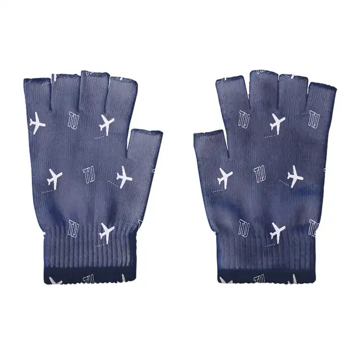 Tijuana International Airport (TIJ) Gloves - Gloves - Cut - Pattern - Navy Blue