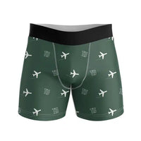 Thumbnail for Tijuana International Airport (TIJ) Men Boxers - Pattern - Dark Green