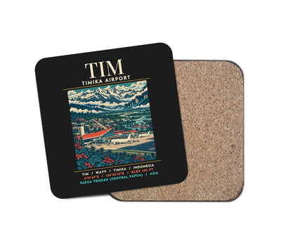 TIM - Poster - Coaster - Black