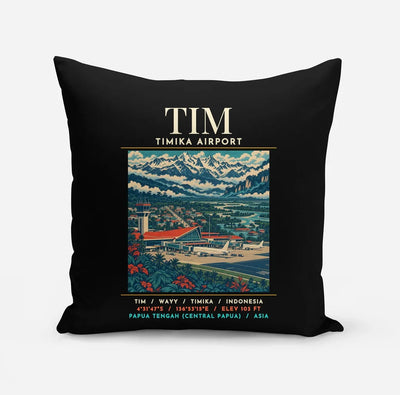 TIM - Poster - Pillow - Black