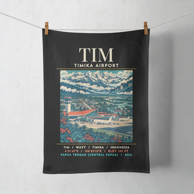TIM - Poster - Towel - Black