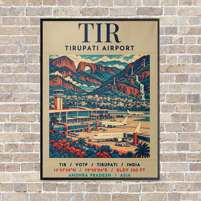 TIR - Poster - Canvas Framed - Beige
