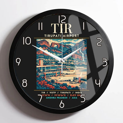 TIR - Poster - Wall Clock Framed - Black