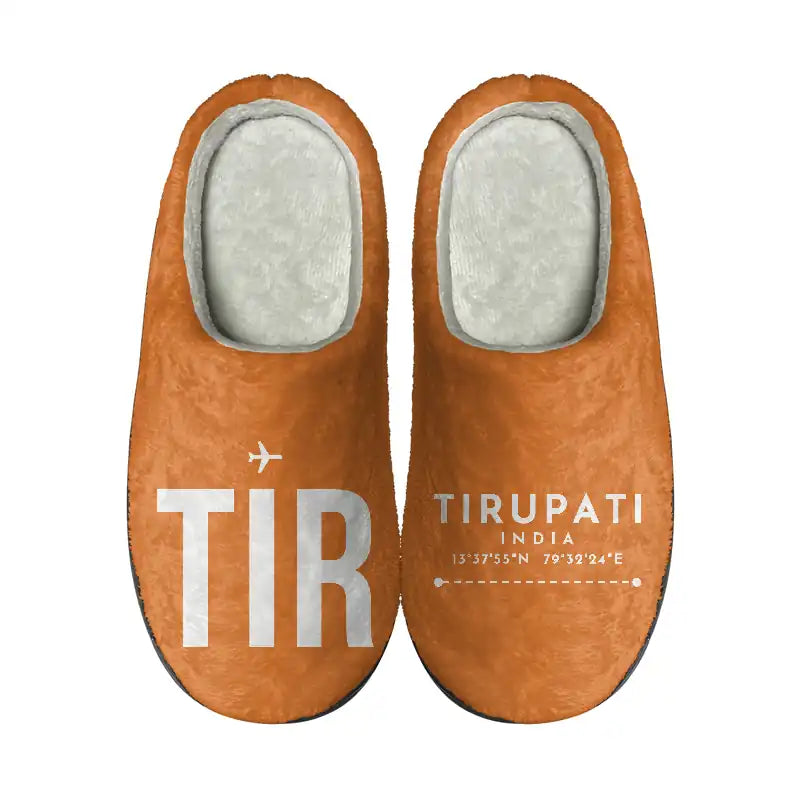 Tirupati Airport (TIR) Slippers & Flip Flops - Slippers - Cotton - Code - Different - Orange