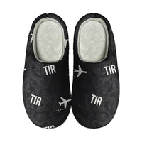 Thumbnail for Tirupati Airport (TIR) Slippers & Flip Flops - Slippers - Cotton - Pattern - Black
