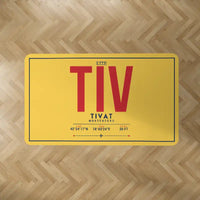 Thumbnail for Tivat Airport (TIV) Carpets - Carpet Rectangle - ID Tag - Yellow