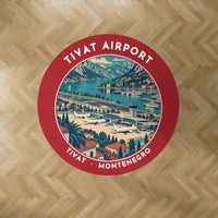 Thumbnail for Tivat Airport (TIV) Carpets - Carpet Round - Badge - Red