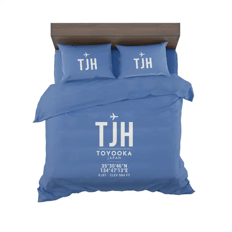 Tajima Airport (TJH) Bedding Sets & Blankets - Bedding Set - ID Tag - Blue