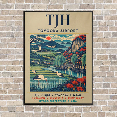 TJH - Poster - Canvas Framed - Beige