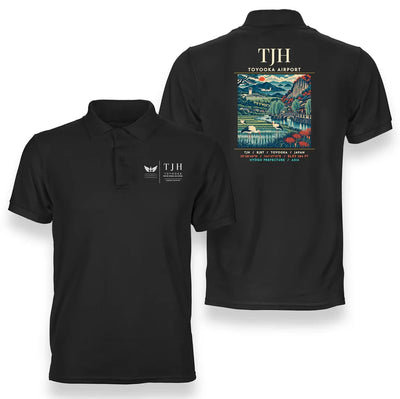 TJH - Poster - Double-Side Polo - Black