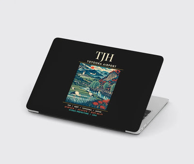 TJH - Poster - MacBook Case - Black