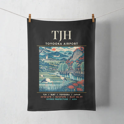 TJH - Poster - Towel - Black