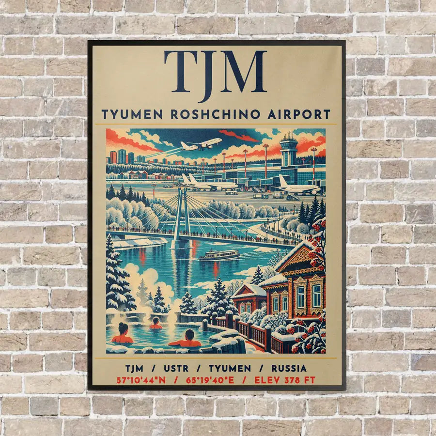 TJM - Poster - Canvas Framed - Beige