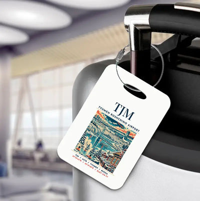 TJM - Poster - Luggage Tag - White