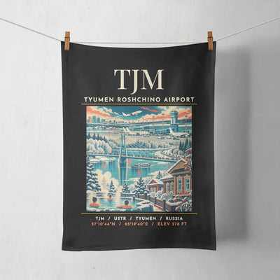 TJM - Poster - Towel - Black