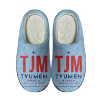 Thumbnail for Tyumen Roshchino International Airport (TJM) Slippers & Flip Flops - Slippers - Cotton - Code - Same - Light Blue