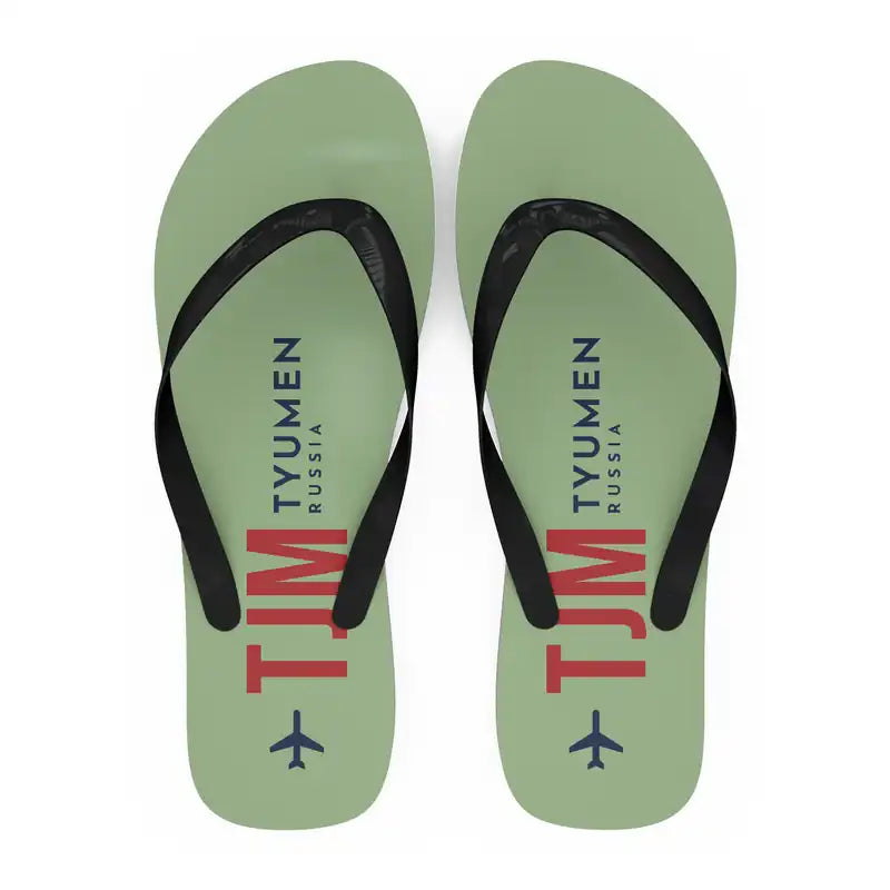Tyumen Roshchino International Airport (TJM) Slippers & Flip Flops - Slippers - Flip Flops - Code - Light Green