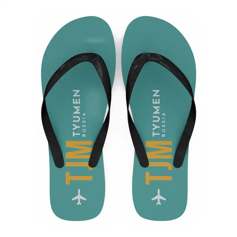 Tyumen Roshchino International Airport (TJM) Slippers & Flip Flops - Slippers - Flip Flops - Code - Turquoise