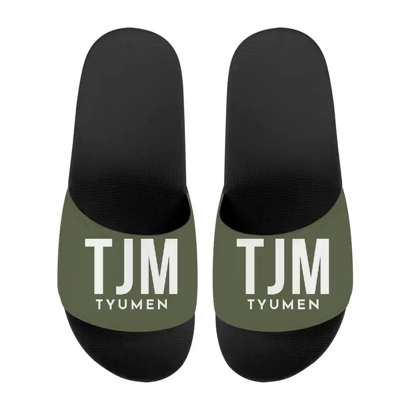 Tyumen Roshchino International Airport (TJM) Slippers & Flip Flops - Slippers - Sport - Code - Green Army