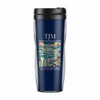 Thumbnail for Tyumen Roshchino International Airport (TJM) Travel Mugs - Poster - Plastic (No Holder) - Dark Blue