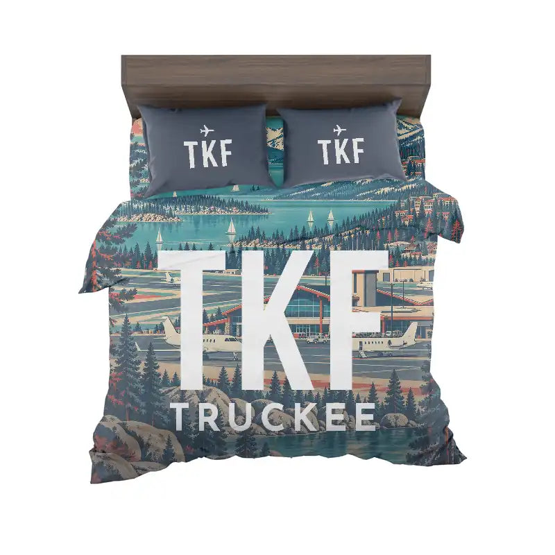 Truckee Tahoe Airport (TKF) Bedding Sets & Blankets - Bedding Set - Scene