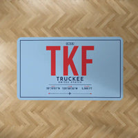 Thumbnail for Truckee Tahoe Airport (TKF) Carpets - Carpet Rectangle - ID Tag - Light Blue