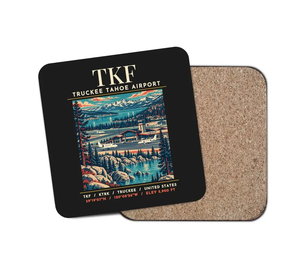 TKF - Poster - Coaster - Black