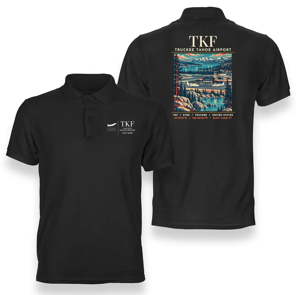 TKF - Poster - Double-Side Polo - Black