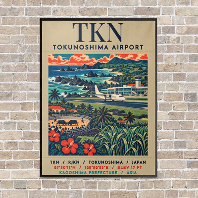 TKN - Poster - Canvas Framed - Beige