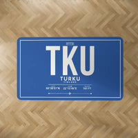 Thumbnail for Turku Airport (TKU) Carpets - Carpet Rectangle - ID Tag - Blue