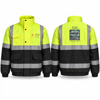 Thumbnail for Tallahassee International Airport (TLH) Reflective Winter Jackets - Poster - Fluorescent Yellow & Navy