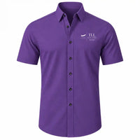 Thumbnail for Lennart Meri Tallinn Airport (TLL) Shirts - Short Sleeve Shirt - Front - Purple