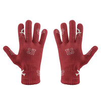 Thumbnail for Toulouse-Blagnac Airport (TLS) Gloves - Gloves - Full - Pattern - Red