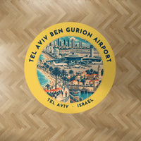 Thumbnail for Tel Aviv Ben Gurion Airport (TLV) Carpets - Carpet Round - Badge - Yellow