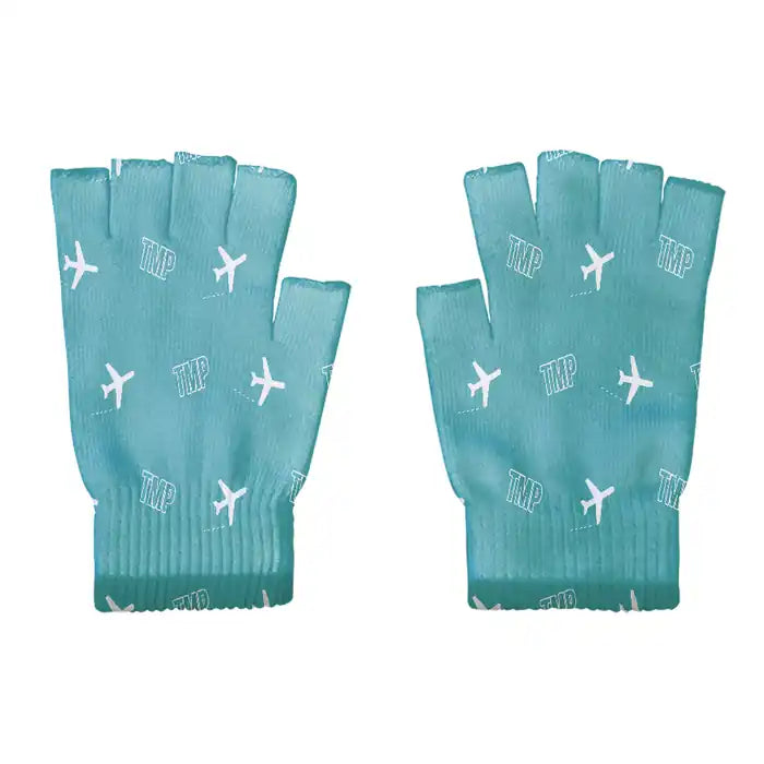 Tampere-Pirkkala Airport (TMP) Gloves - Gloves - Cut - Pattern - Turquoise