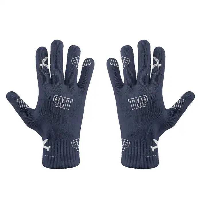Tampere-Pirkkala Airport (TMP) Gloves - Gloves - Full - Pattern - Navy Blue