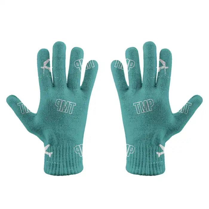 Tampere-Pirkkala Airport (TMP) Gloves - Gloves - Full - Pattern - Turquoise
