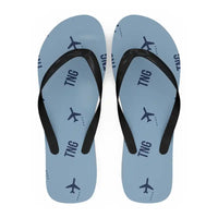 Thumbnail for Tangier Ibn Battuta Airport (TNG) Slippers & Flip Flops - Slippers - Flip Flops - Pattern - Light Blue
