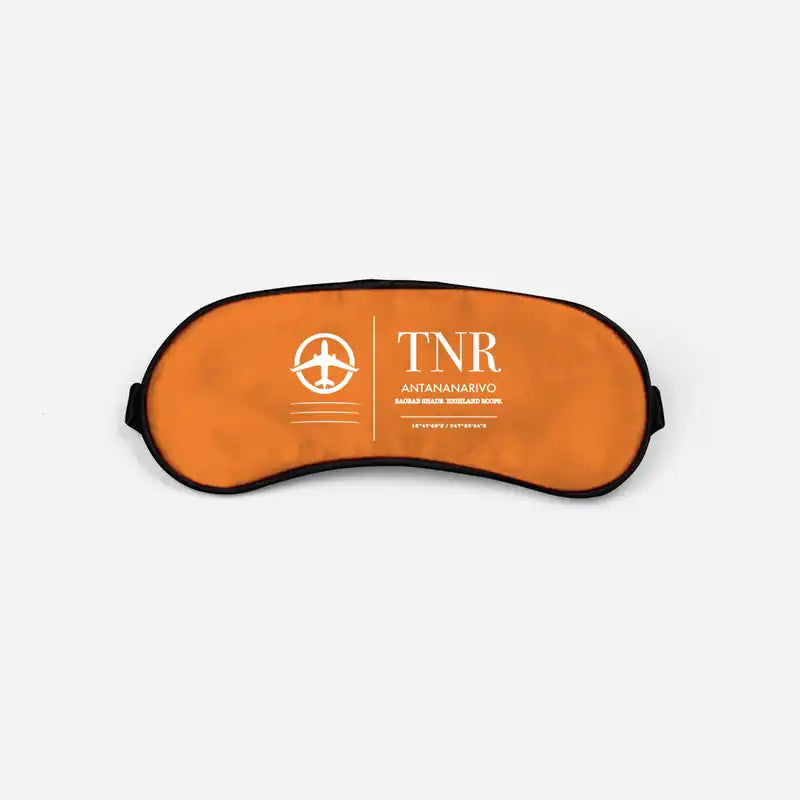 Ivato International Airport (TNR) Sleep Masks - Sleep Mask - Front - Orange